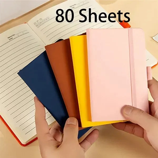 50 Minimum Order Quantity A6 PU Notebook - Strap Closure