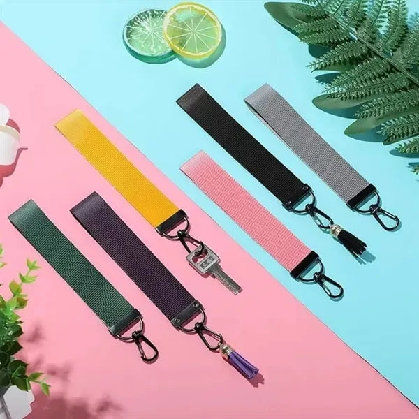 Keychain Wrist Lanyard - Nylon Hand Strap for Keys