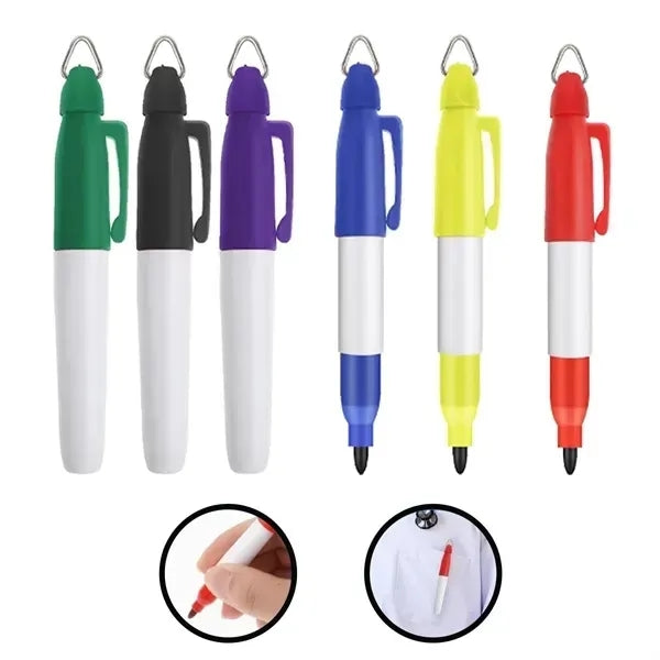 Mini Marker Keychain - Portable Writing Tool with Key Ring