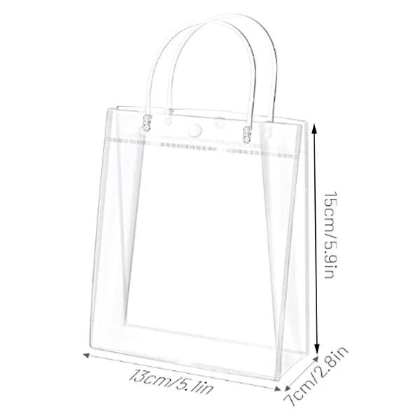 5.12" X 5.91" Pvc Clear Gift Tote Bags