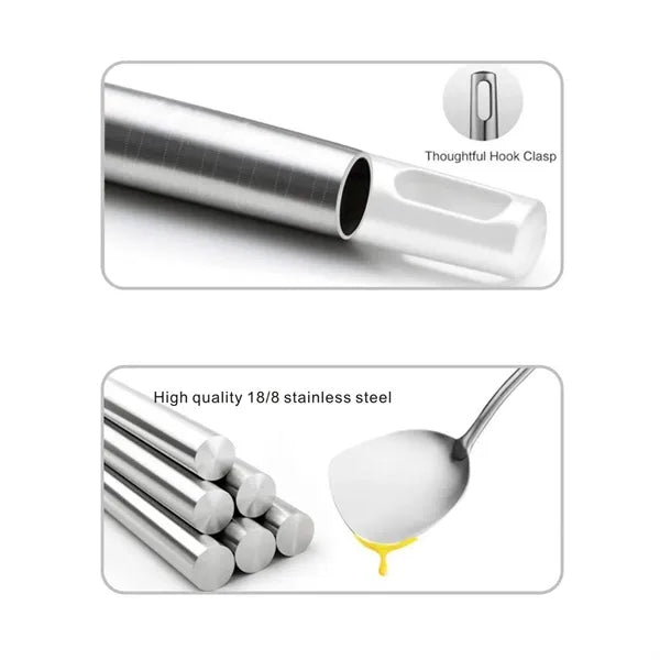 14.7 Inch Stainless Steel Wok Spatula With Long Handle