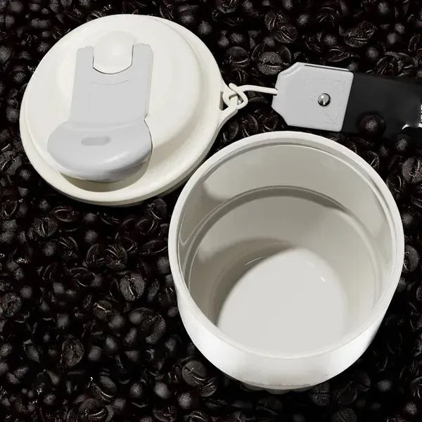 14oz Ceramic Coated Steel Straw Tumbler Car Travel Strap Mug