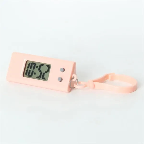 Portable Silent Mini Clock Keychain for Exams