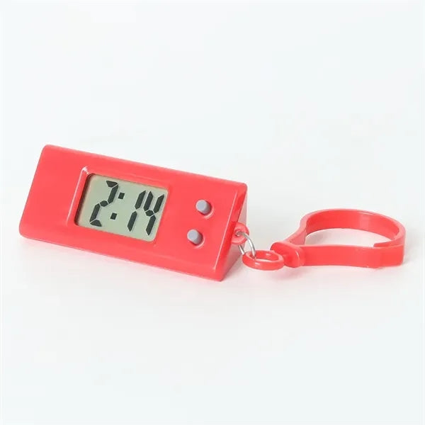 Portable Silent Mini Clock Keychain for Exams