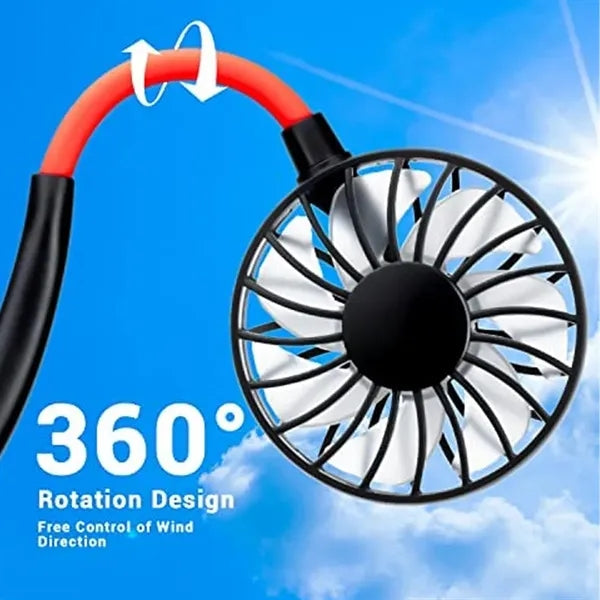 Wearable Portable Neck Fan for Personal Cooling