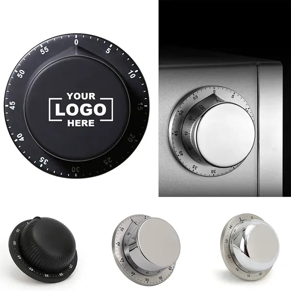 Stainless Steel Mechanical Kitchen Timer With Magnet