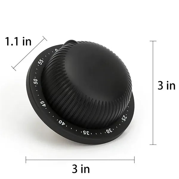 Stainless Steel Mechanical Kitchen Timer With Magnet