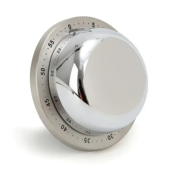 Stainless Steel Mechanical Kitchen Timer With Magnet