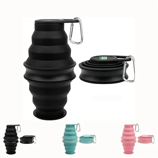 17 OZ Silicone Collapsible Water Bottle