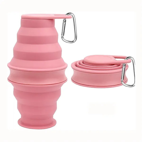 17 OZ Silicone Collapsible Water Bottle