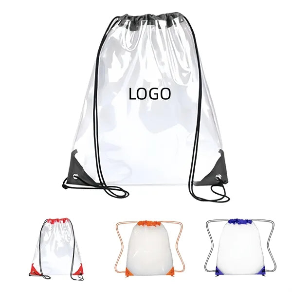 Waterproof Transparent Drawstring Bag
