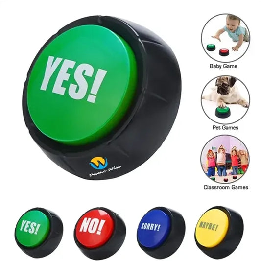 Interactive Press-Type Yes/No Buzzer Button Toy