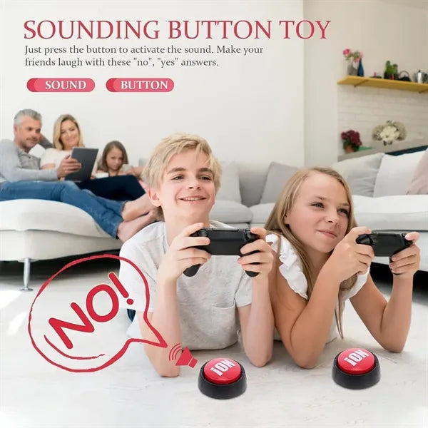 Interactive Press-Type Yes/No Buzzer Button Toy