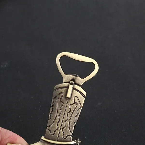 Metal Cowboy Boot Bottle Opene