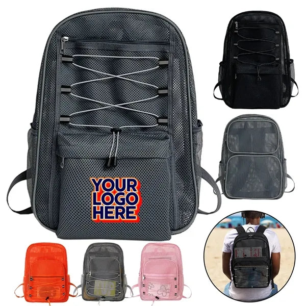 Mesh Backpack With Customizable Logo