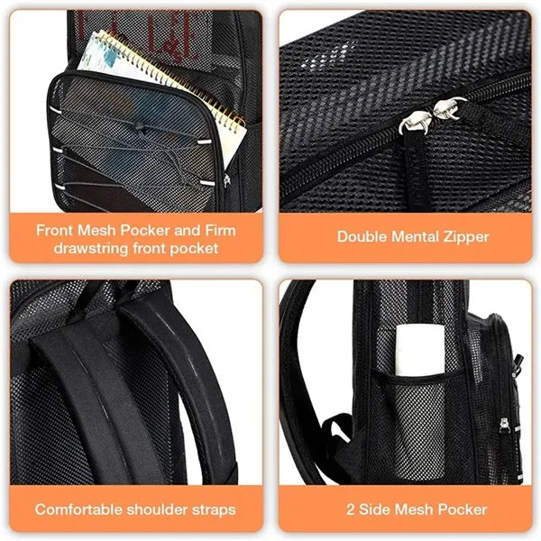 Mesh Backpack With Customizable Logo
