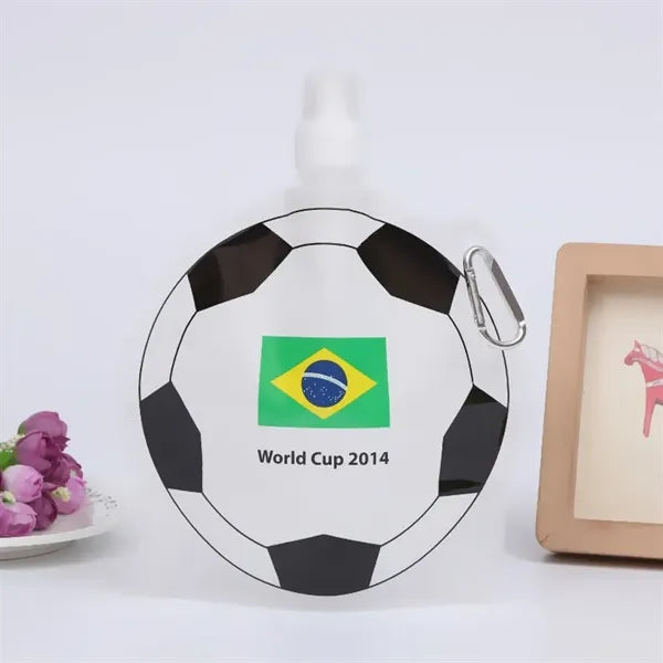 Soccer Foldable Water Bag with Buckle
