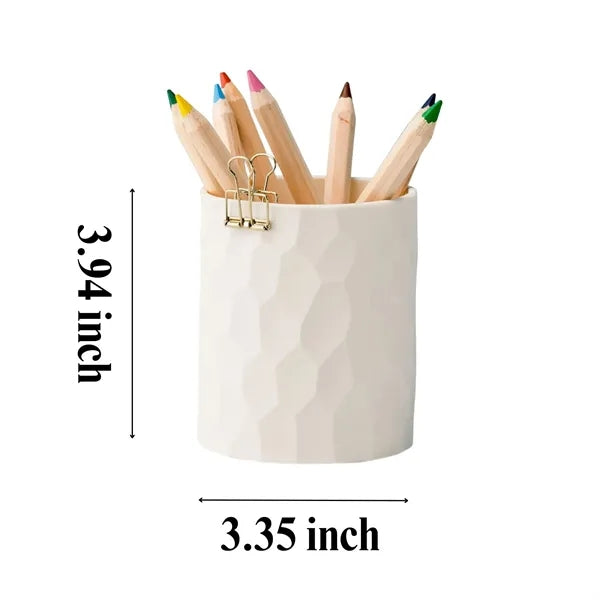 Modern Minimalist Pencil Cup - Silicone Storage for Desk
