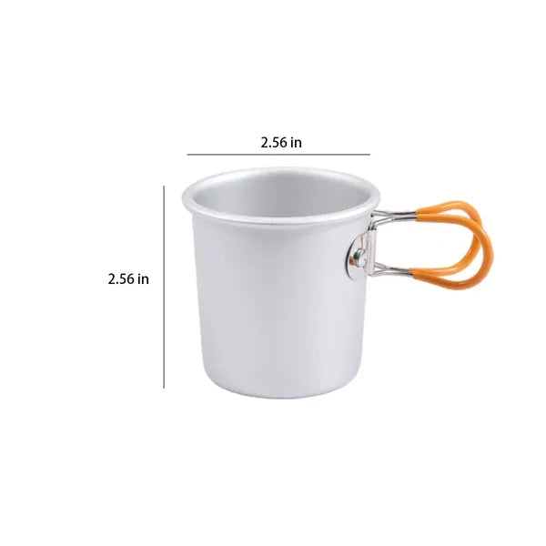 5OZ Ultralight Folding Portable Aluminum Alloy Camping Mug