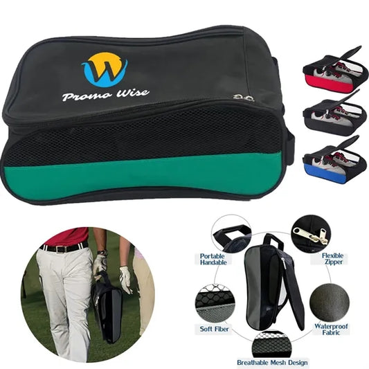 Portable Ventilated Lightweight Foldable Golf Shoes Bag