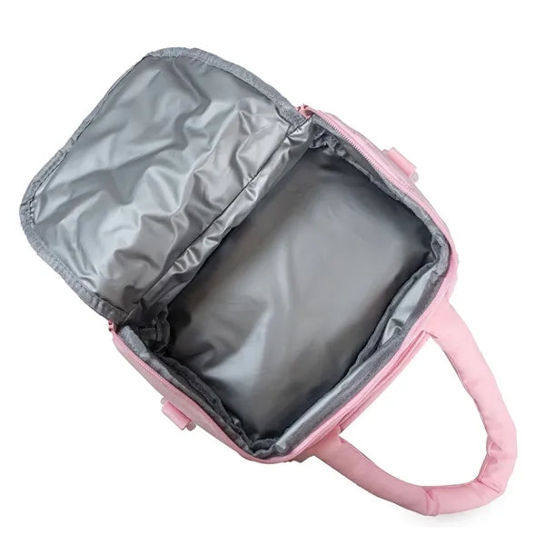 Women's Quilted Puffer Double-Deck Lunch Bag