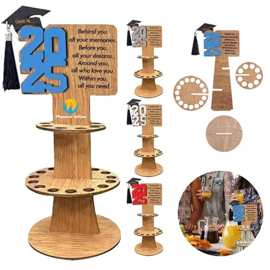Wooden Graduation Cash Gift Holder with Inspirational Decor