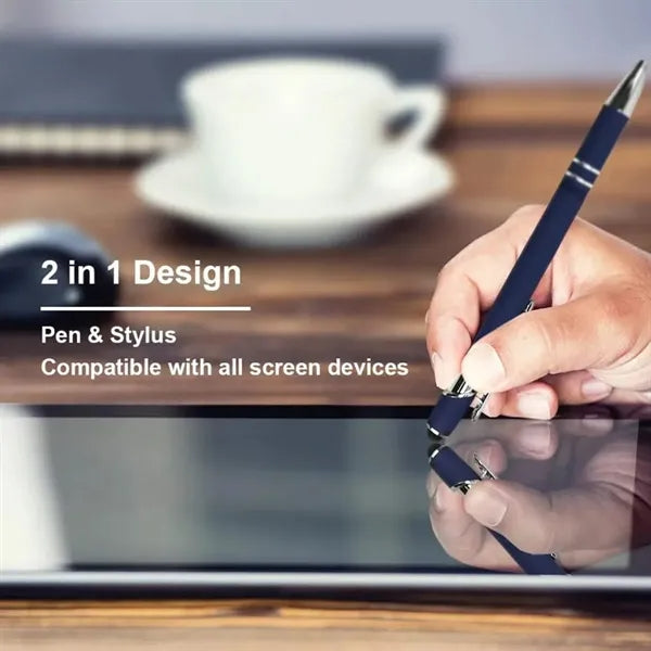 Soft Touch Stylus Metal ballpoint Pen