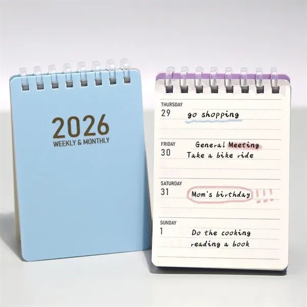 2026 Portable Pocket A7 Calednar Notebook
