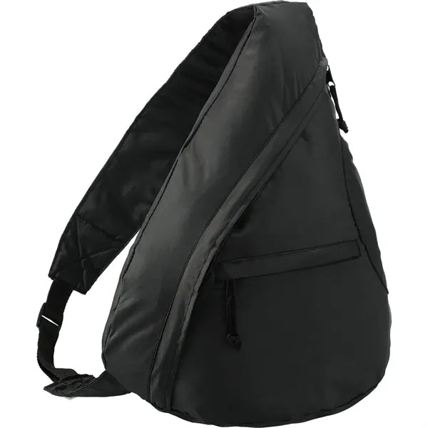 Polyester Sling Bag With A Front Zipper Pocket