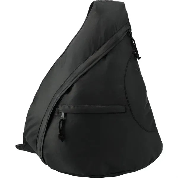Polyester Sling Bag With A Front Zipper Pocket