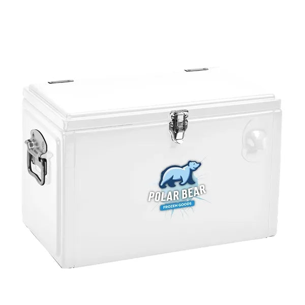Metal Tool Box Cooler, Front Imprint