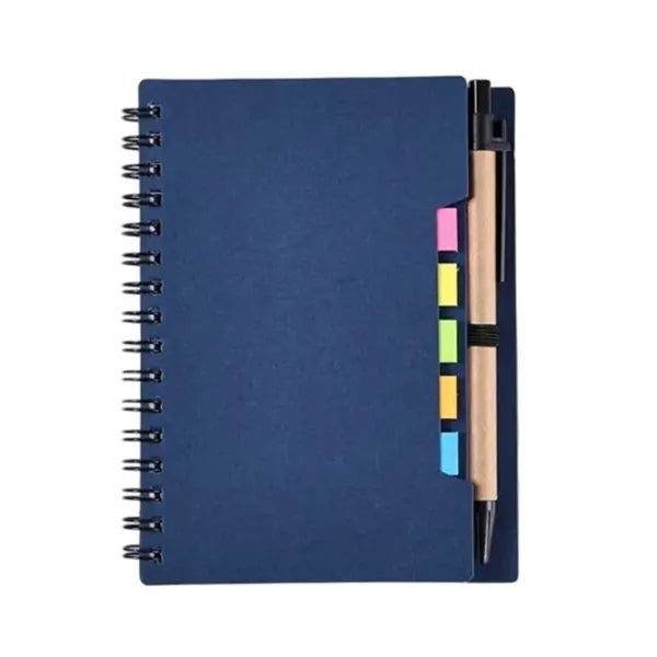 Spiral Notebook With Pen And Page Markers