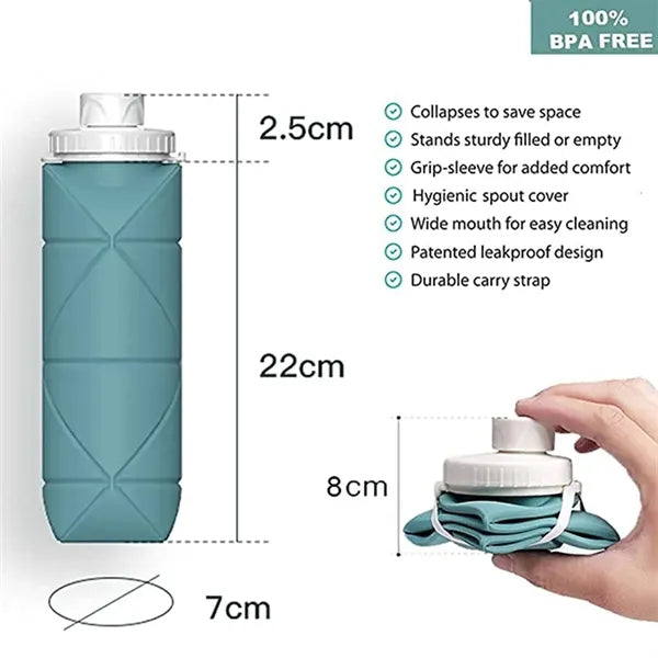 20oz Large Capacity Collapsible Water Bottle