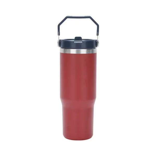 30oz Insulated Stainless Steel Travel Tumbler with Handle