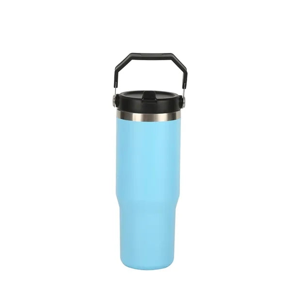 30oz Insulated Stainless Steel Travel Tumbler with Handle
