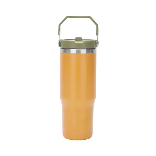30oz Insulated Stainless Steel Travel Tumbler with Handle