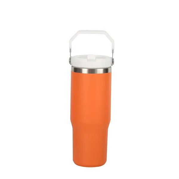 30oz Insulated Stainless Steel Travel Tumbler with Handle