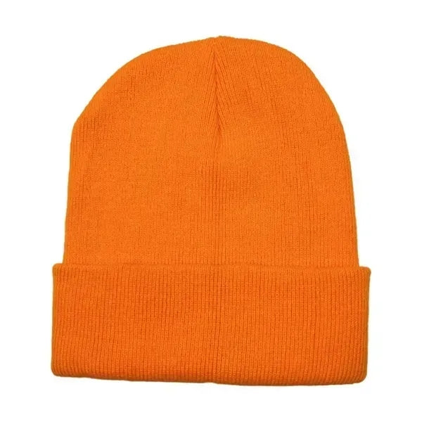 Warm Cozy Embroidery Knitted Cuffed Beanie