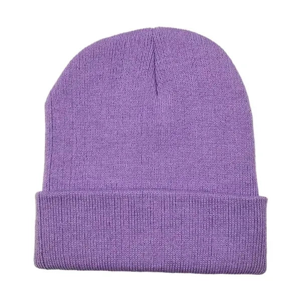 Warm Cozy Embroidery Knitted Cuffed Beanie