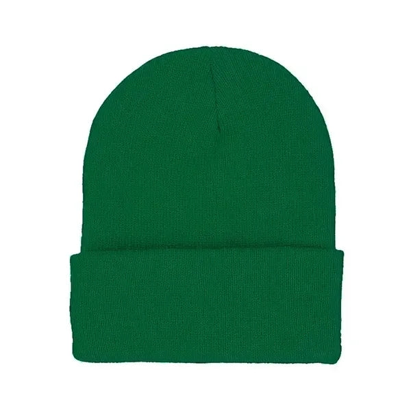 Warm Cozy Embroidery Knitted Cuffed Beanie