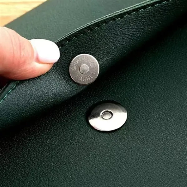 A4 PU Leather Waterproof Spacious Portable Snap File Bag