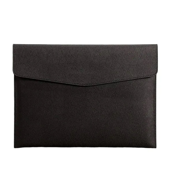A4 PU Leather Waterproof Spacious Portable Snap File Bag