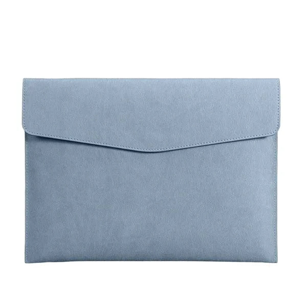 A4 PU Leather Waterproof Spacious Portable Snap File Bag
