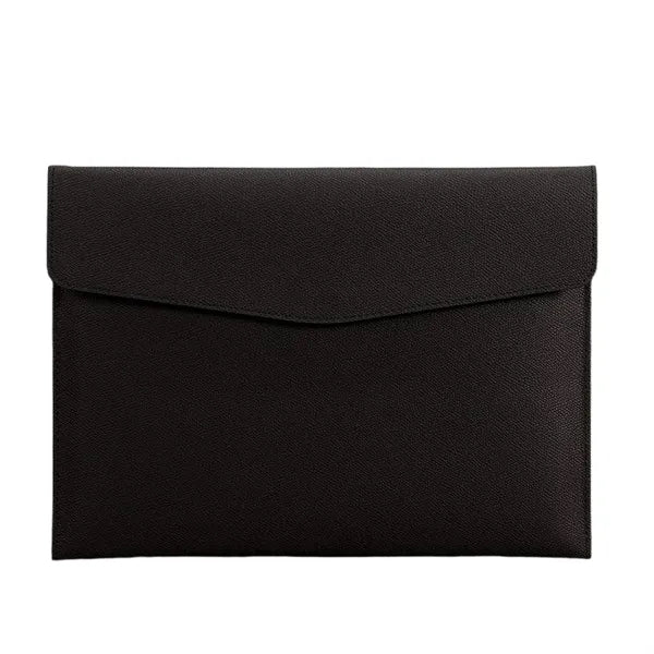 A4 PU Leather Waterproof Spacious Portable Snap File Bag