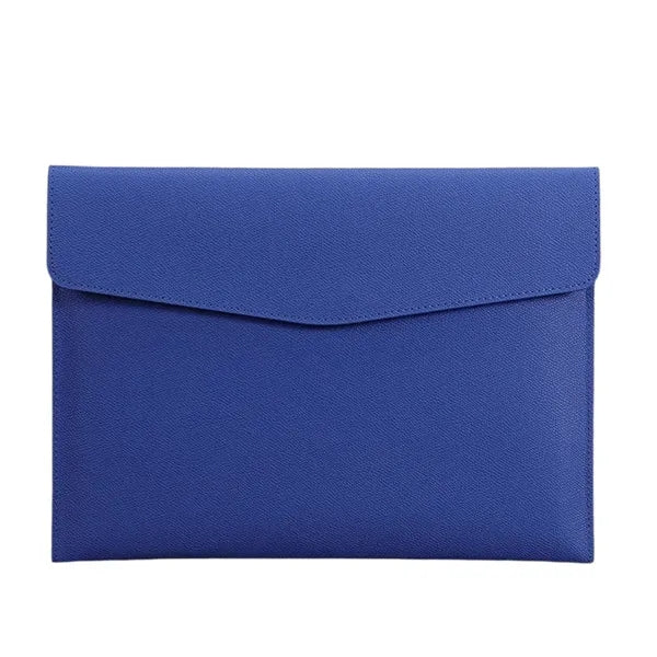 A4 PU Leather Waterproof Spacious Portable Snap File Bag