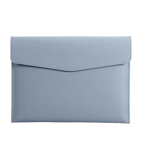 A4 PU Leather Waterproof Spacious Portable Snap File Bag