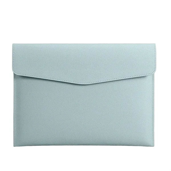 A4 PU Leather Waterproof Spacious Portable Snap File Bag