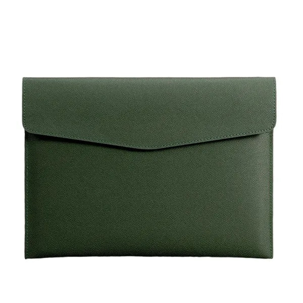 A4 PU Leather Waterproof Spacious Portable Snap File Bag