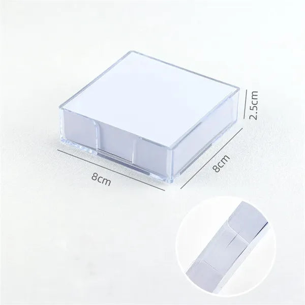 Transparent Fashion Inviscid Note Paper Storage Box