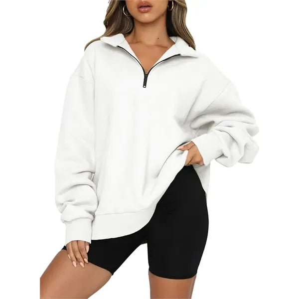 Travel Hoodie Women's Half-Zip Pullover Sweatshirt